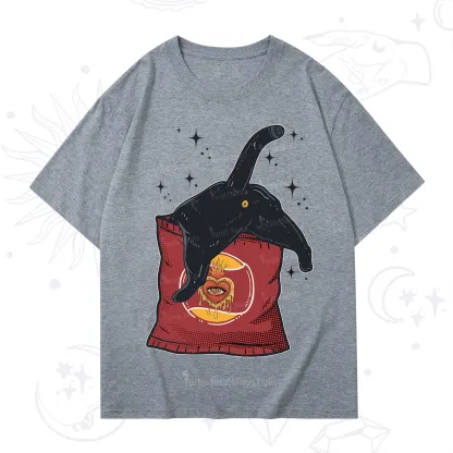Purplehecate Curious Witch Cat T-Shirt