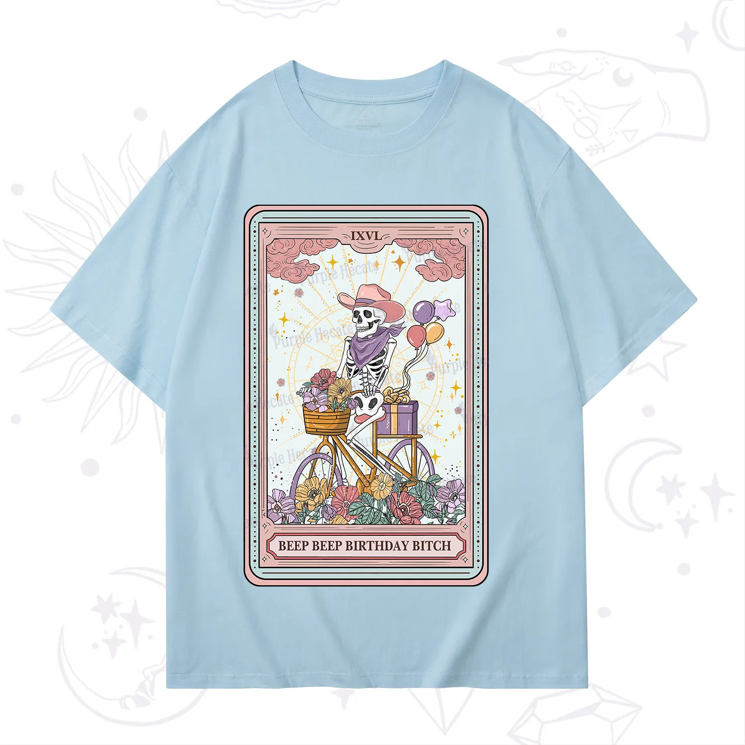 Purplehecate The Beep Beep Birthday Bitch Tarot T-Shirt