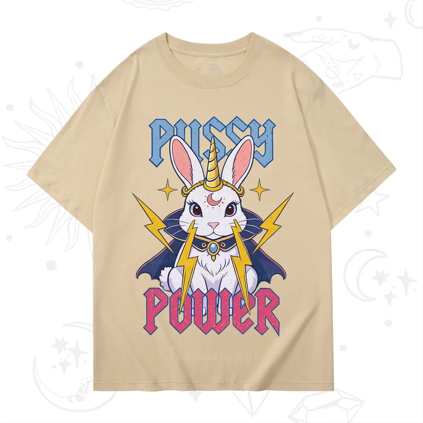 Purplehecate Pussy Power Magic Bunny T-Shirt