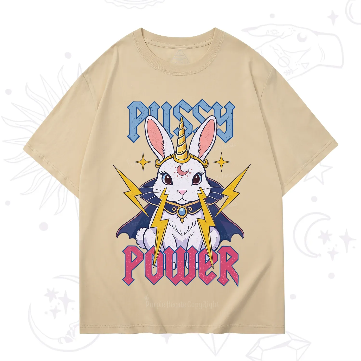 Purplehecate Pussy Power Magic Bunny T-Shirt
