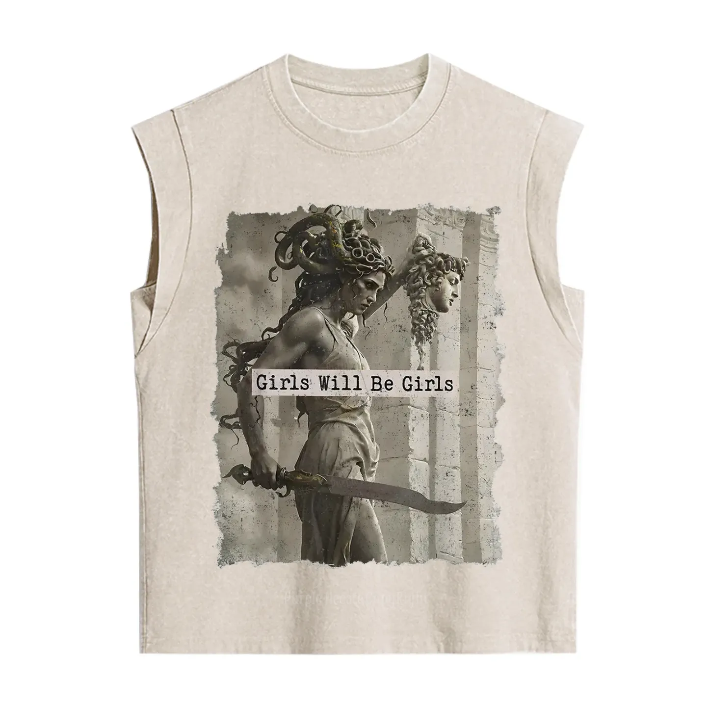 Purplehecate Medusa Girls Will Be Girls Vintage Washed Tank