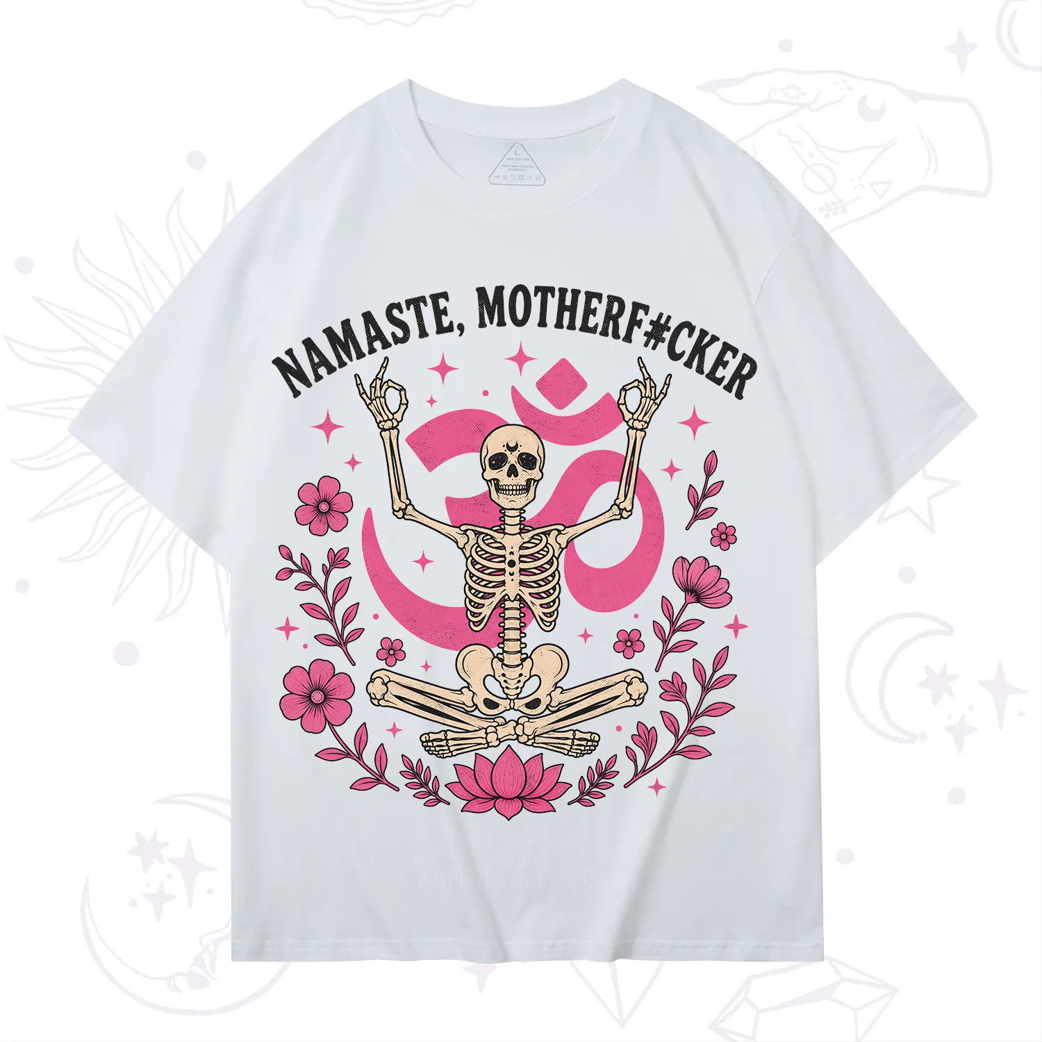 Purplehecate Namaste Motherf*cker Skeleton T-Shirt