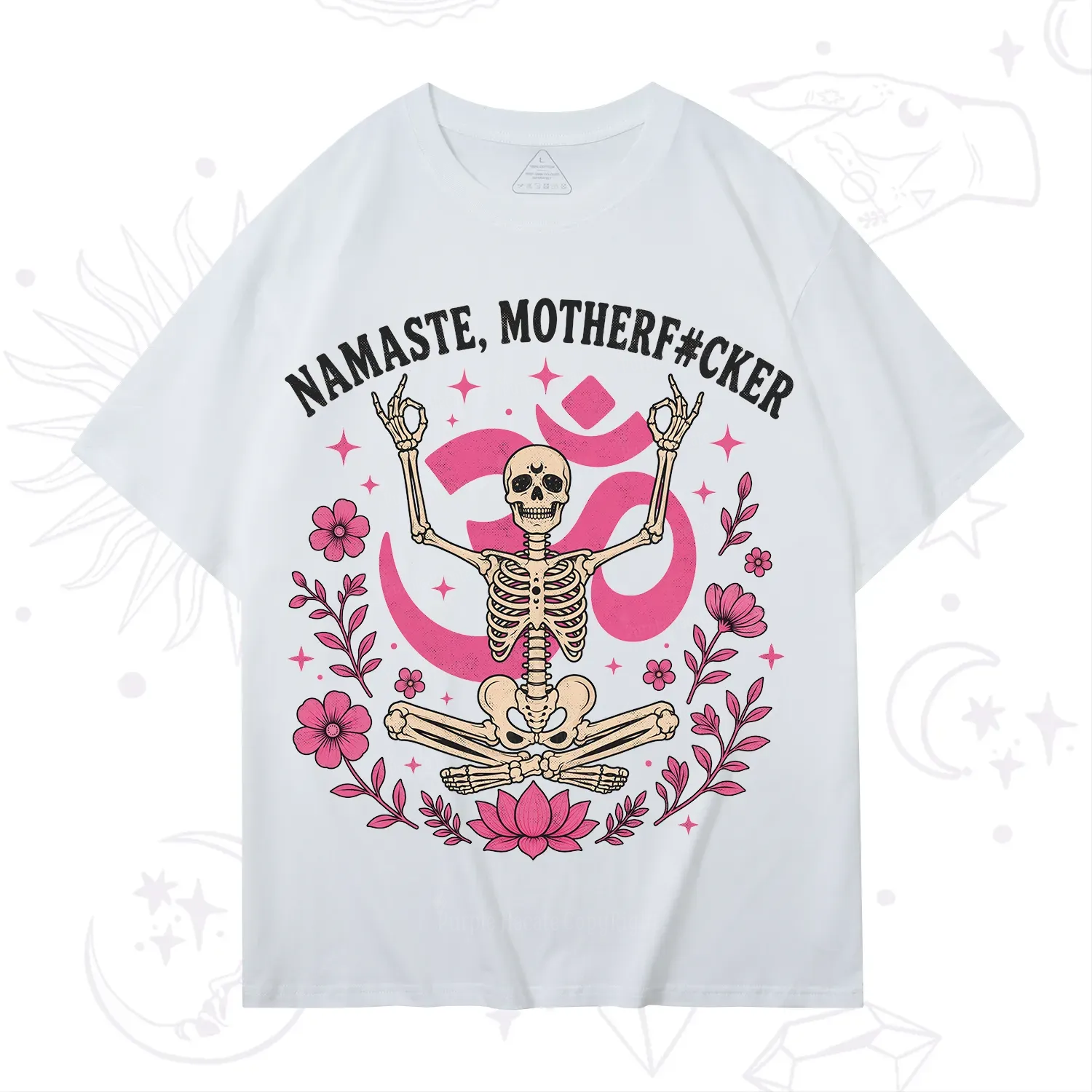 Purplehecate Namaste Motherf*cker Skeleton T-Shirt