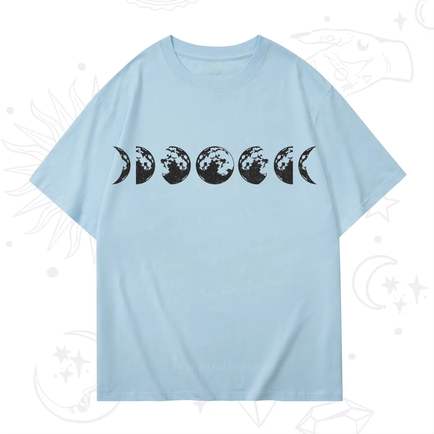 Purplehecate Moon Phases T-Shirt