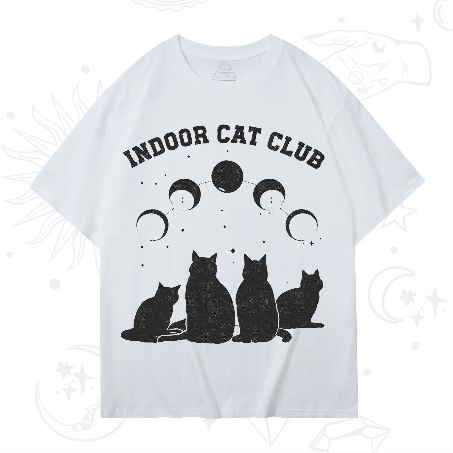 Purplehecate Indoor Cat Club T-Shirt