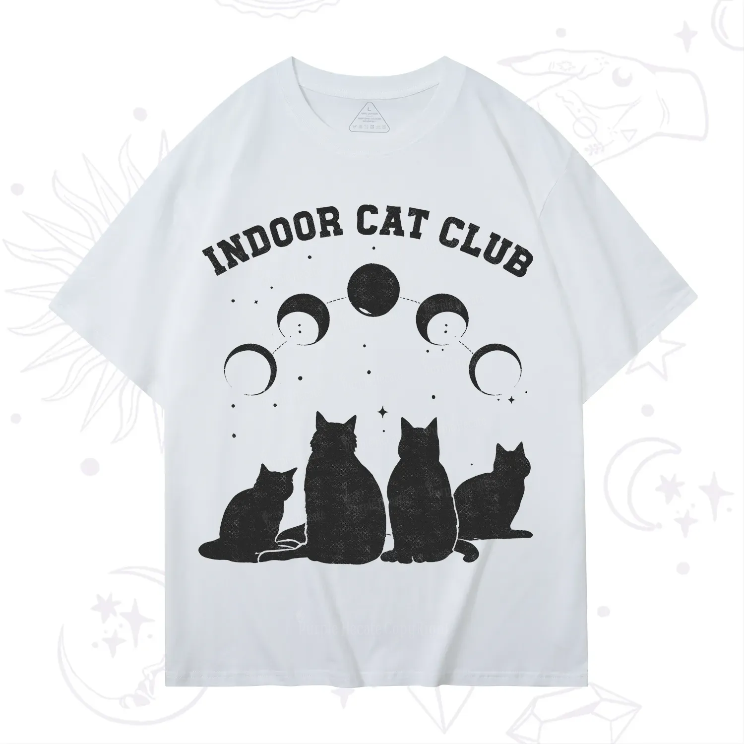 Purplehecate Indoor Cat Club T-Shirt