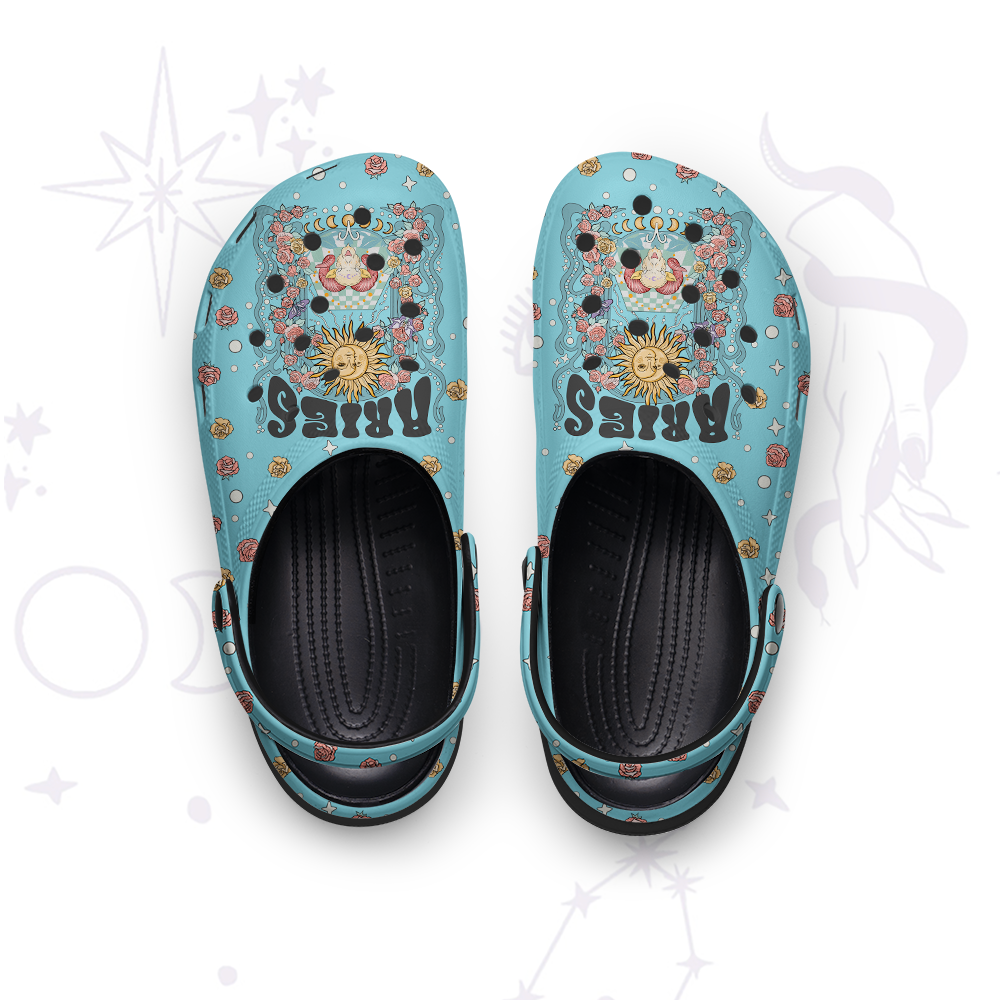 Purplehecate Aries Spirit Zodiac Rubber Clogs