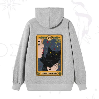 Purplehecate The Lovers Cat Tarot Hoodie