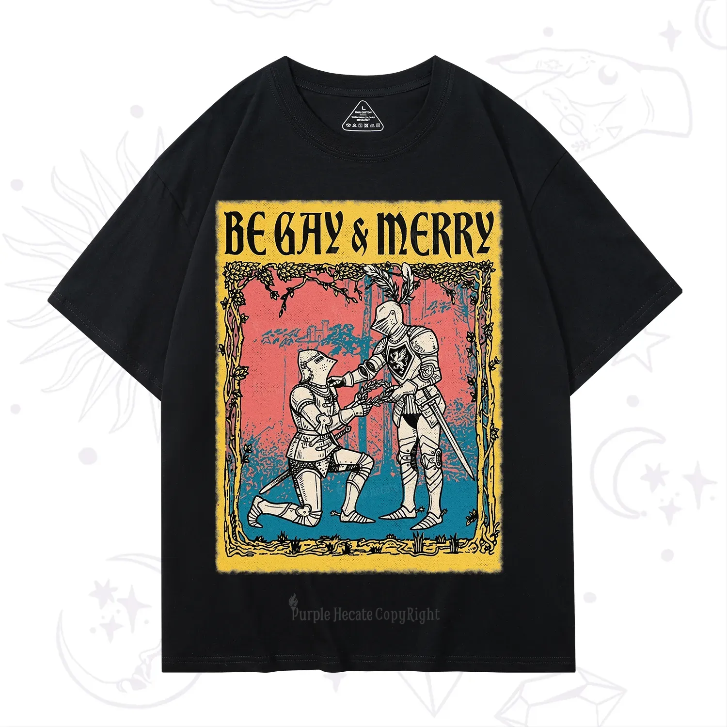 Purplehecate Be Gay Merry Medieval Knights T-Shirt