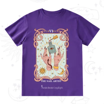 Purplehecate The Nail Artist Tarot T-Shirt