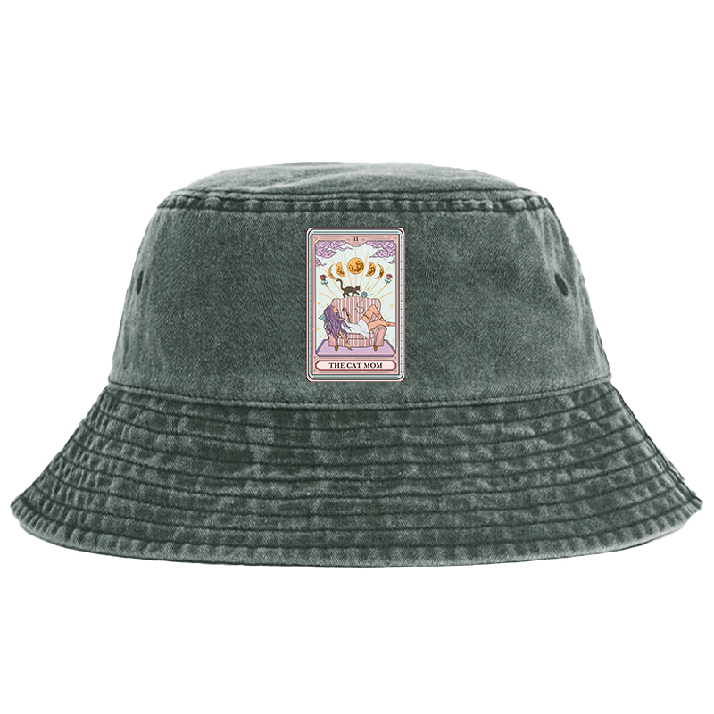 Purplehecate The Cat Mom Tarot Bucket Hat
