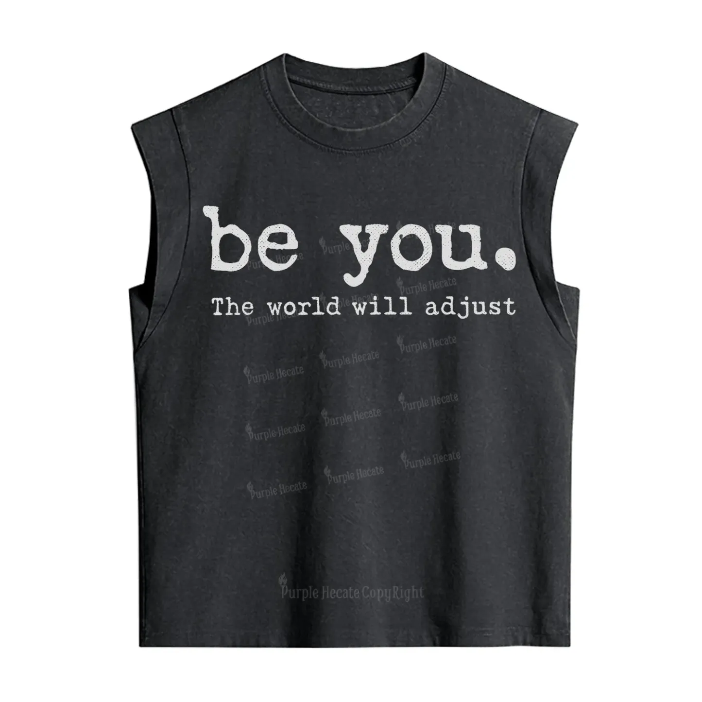 Purplehecate Be You the World Will Adjust Vintage Washed Tank