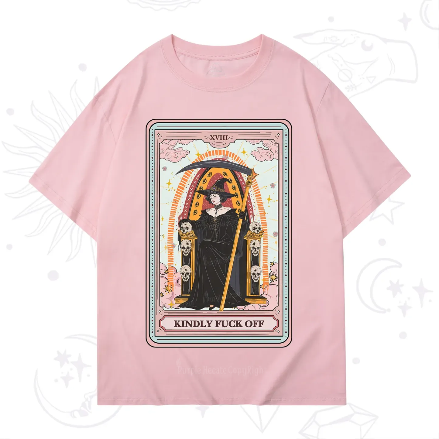 Purplehecate The Kindly Fuck Off Tarot T-Shirt