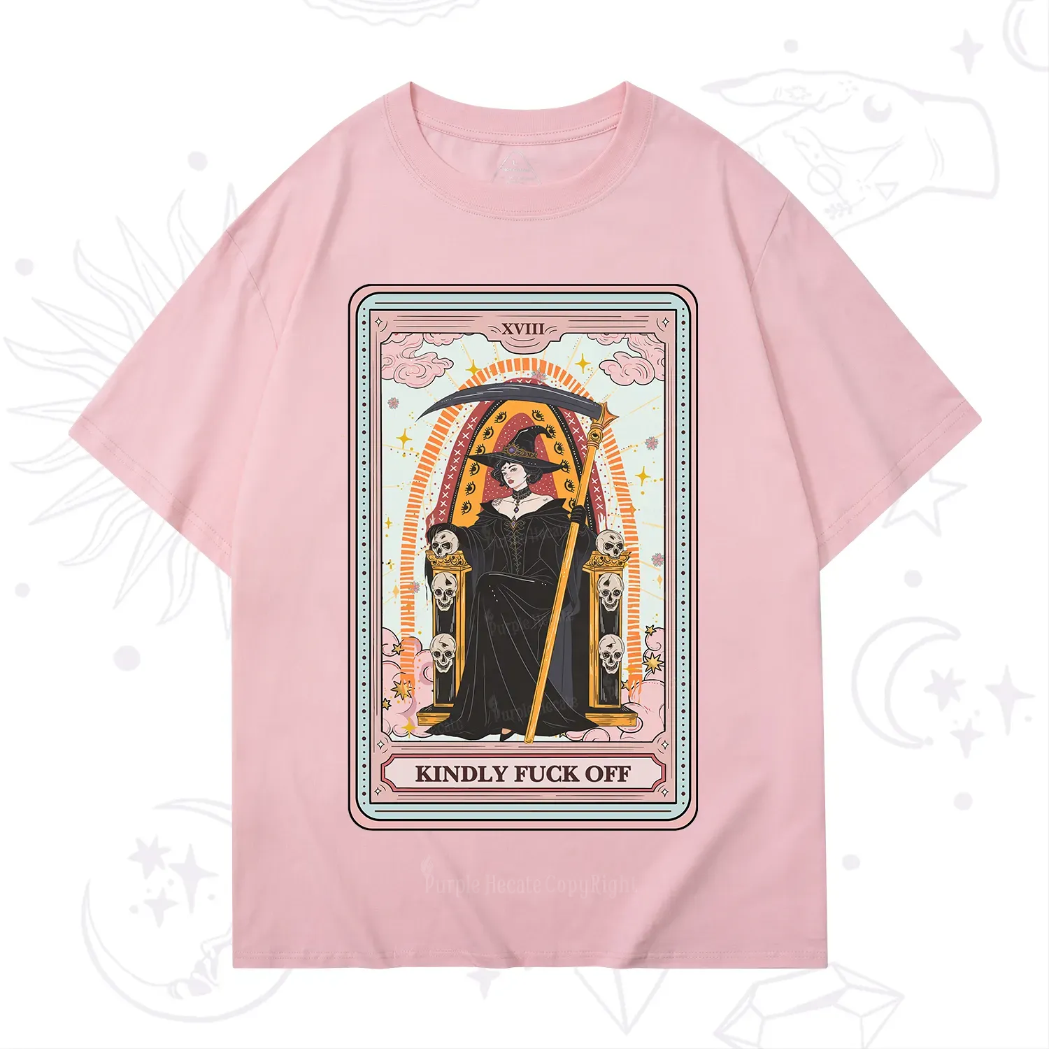 Purplehecate The Kindly Fuck Off Tarot T-Shirt