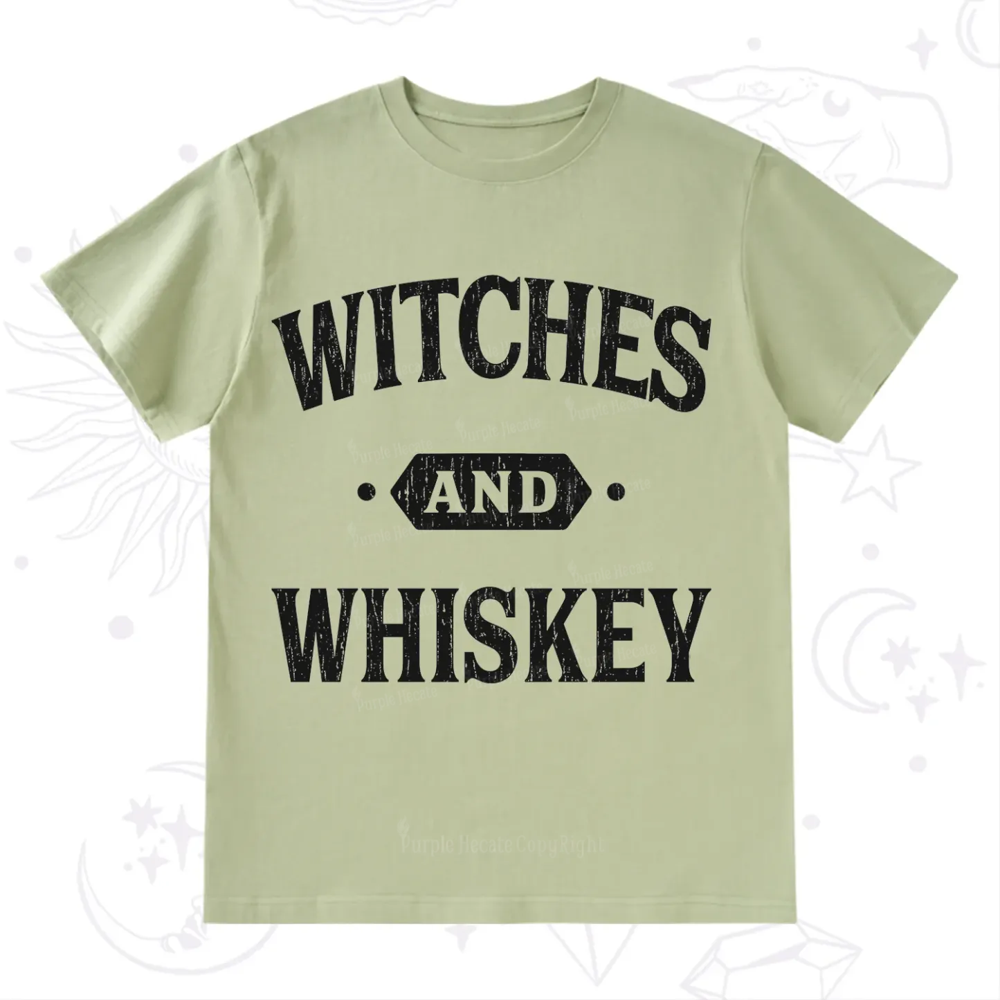 Purplehecate Witches and Whiskey T-Shirt