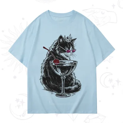 Purplehecate Martini Queen Cat T-Shirt
