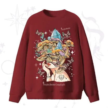 Purplehecate Crystal Goddess Fuzzy Ugly Sweater