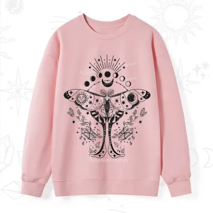 Purplehecate Moonlit Celestial Moth Sweatshirt