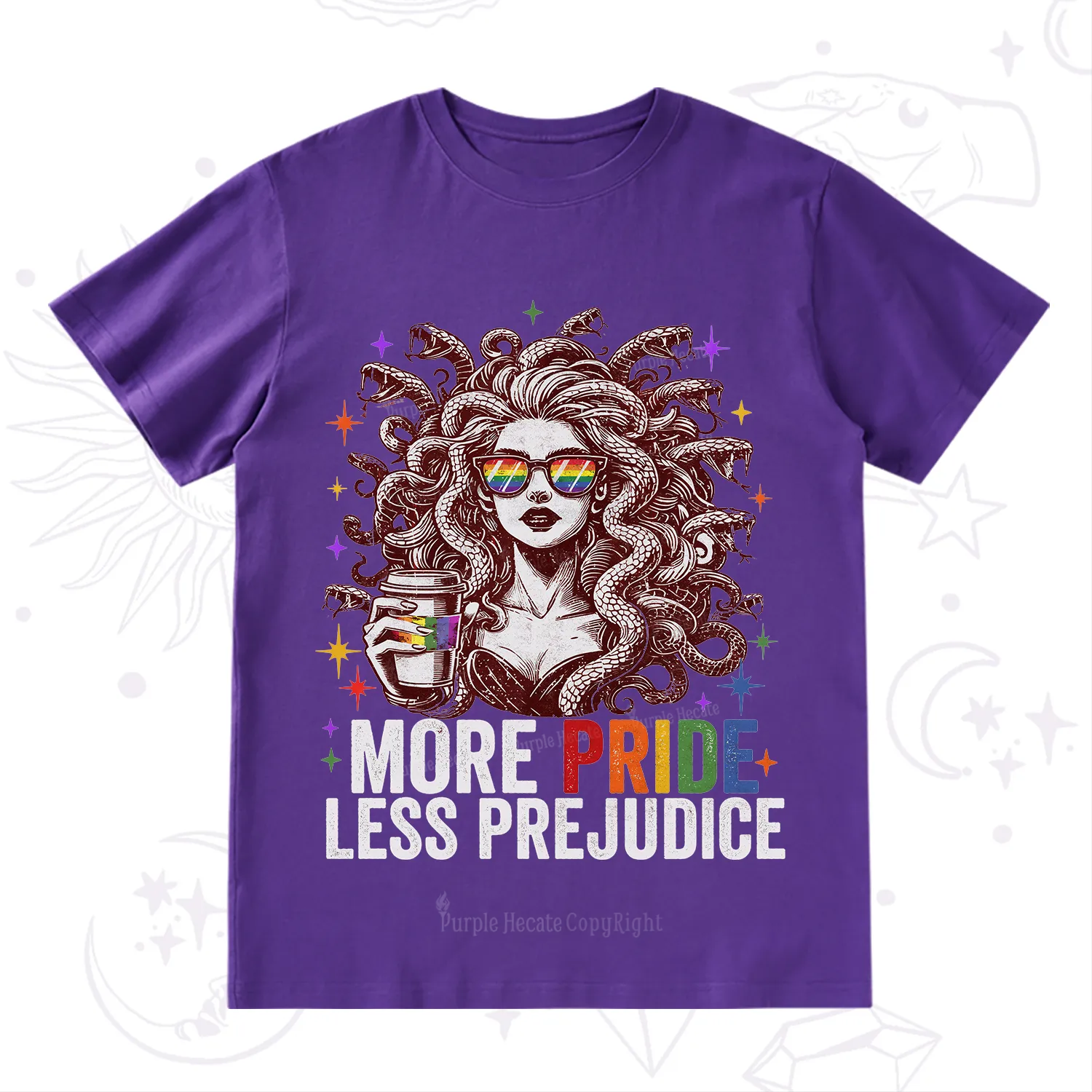 Purplehecate More Pride Less Prejudice Medusa T-Shirt