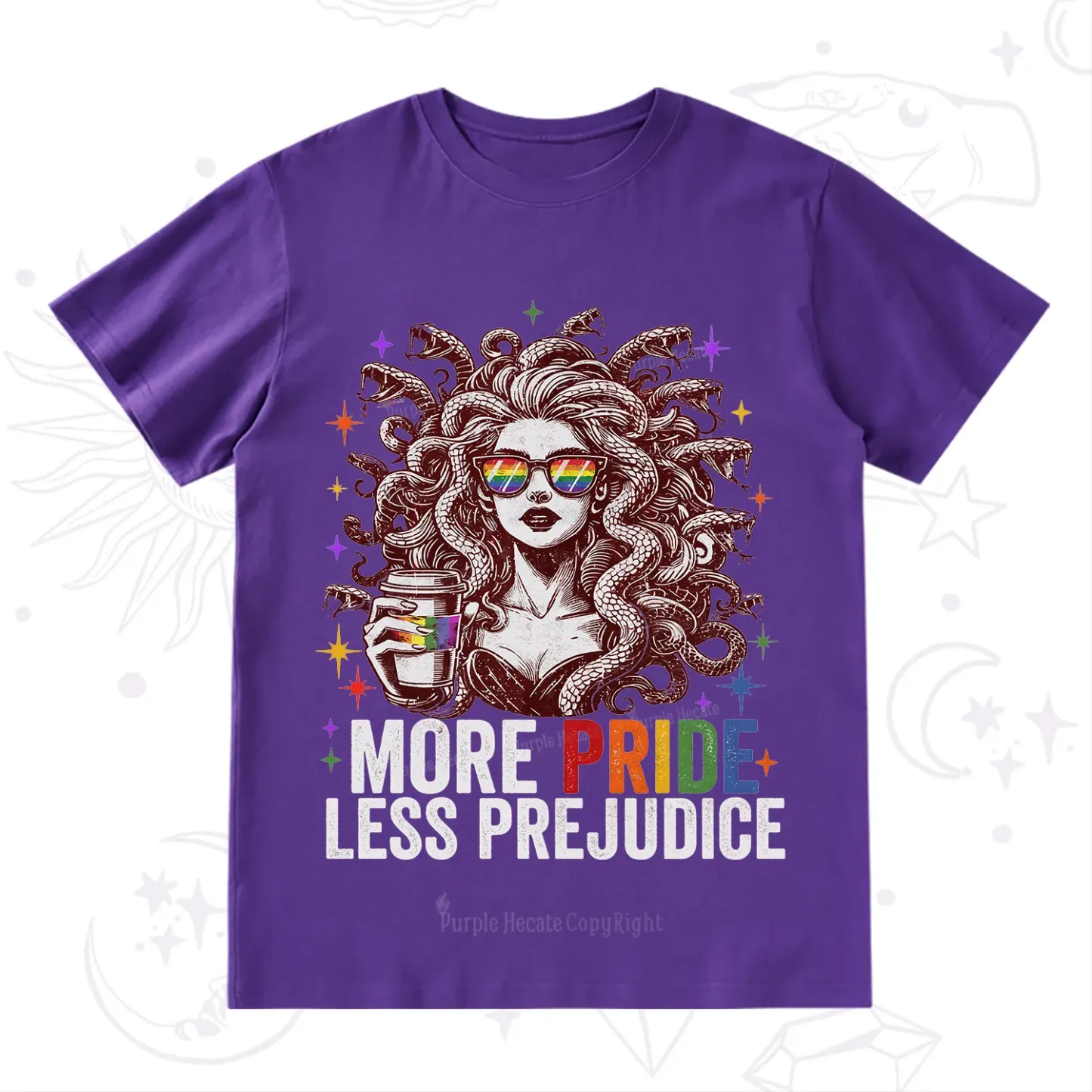 Purplehecate More Pride Less Prejudice Medusa T-Shirt