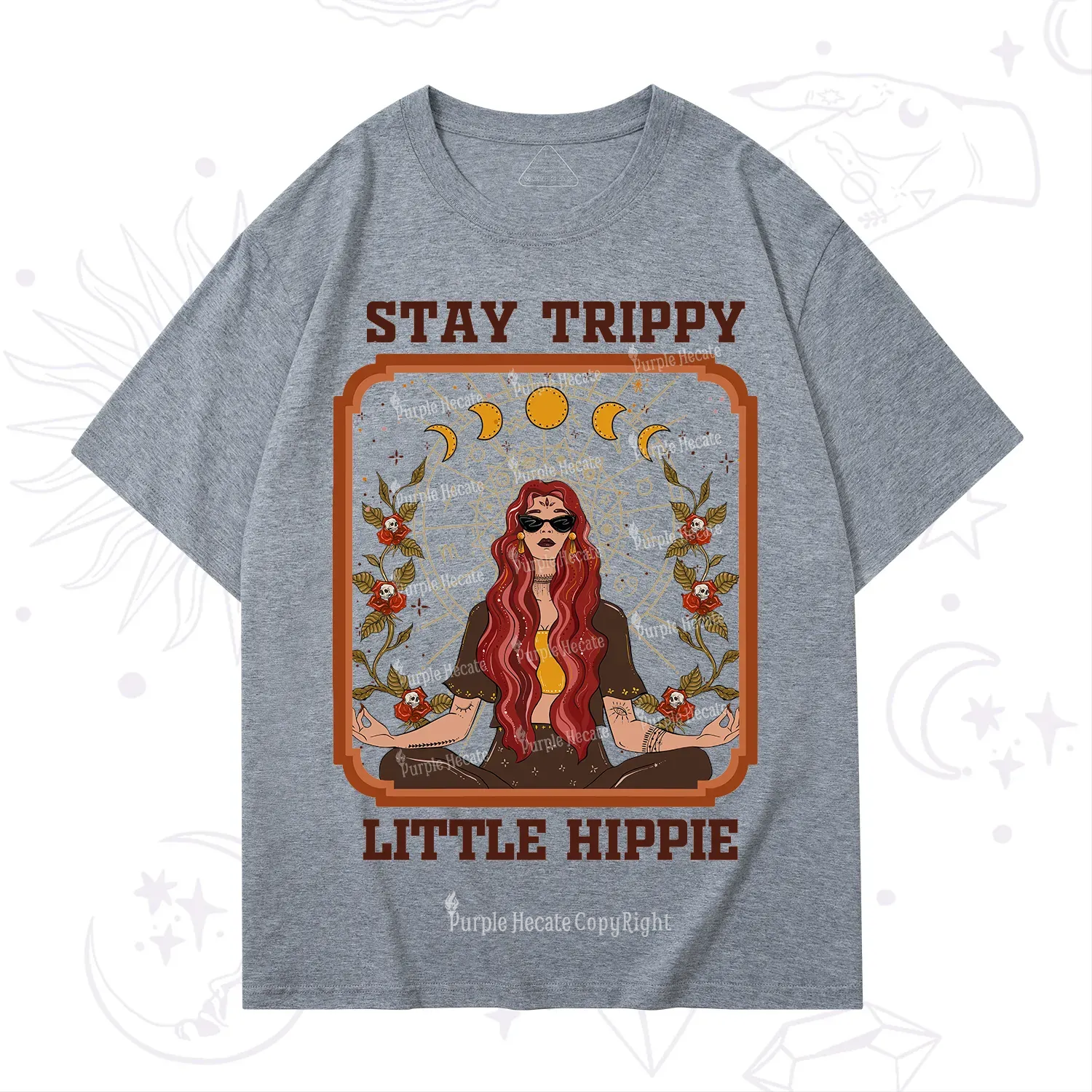 Purplehecate Stay Trippy Little Witchy Hippie T-Shirt