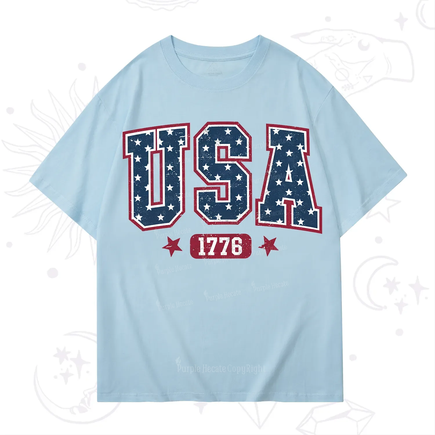 Purplehecate Retro USA 1776 T-Shirt
