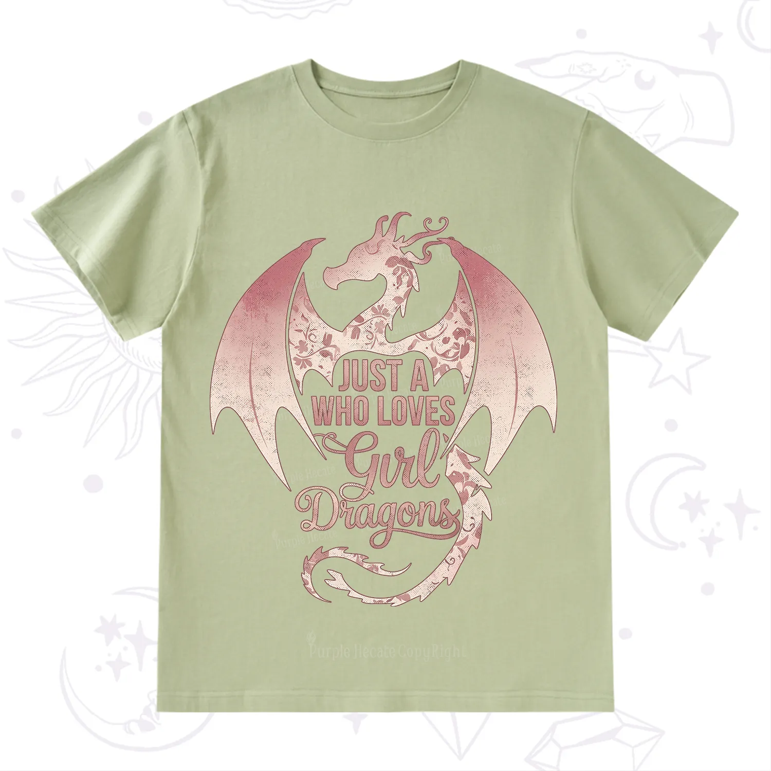 Purplehecate Just A Girl Who Loves Dragons T-Shirt