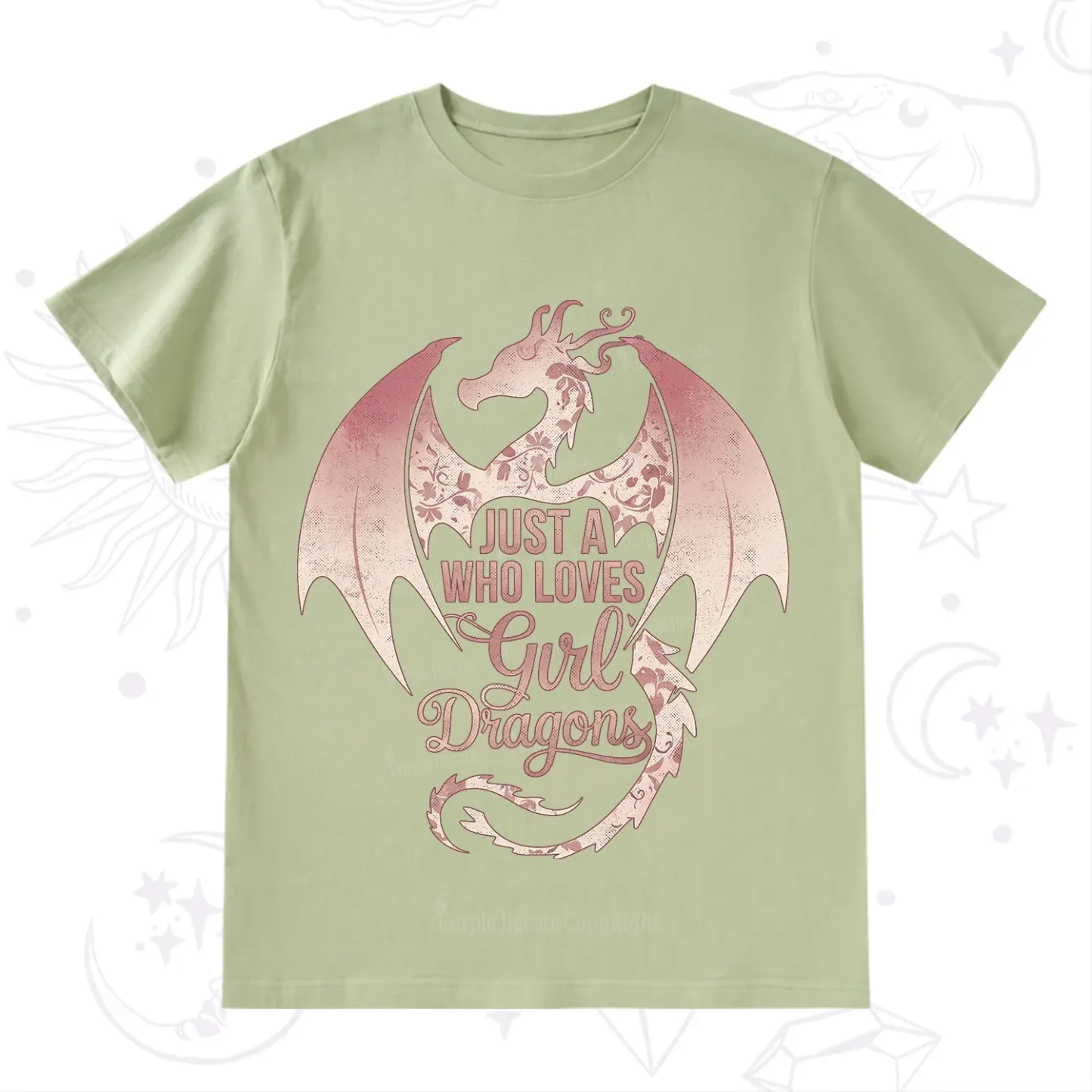 Purplehecate Just A Girl Who Loves Dragons T-Shirt