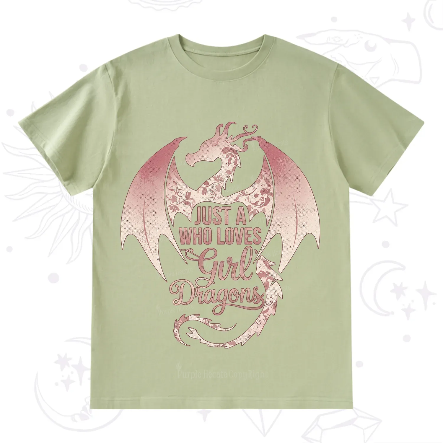 Purplehecate Just A Girl Who Loves Dragons T-Shirt