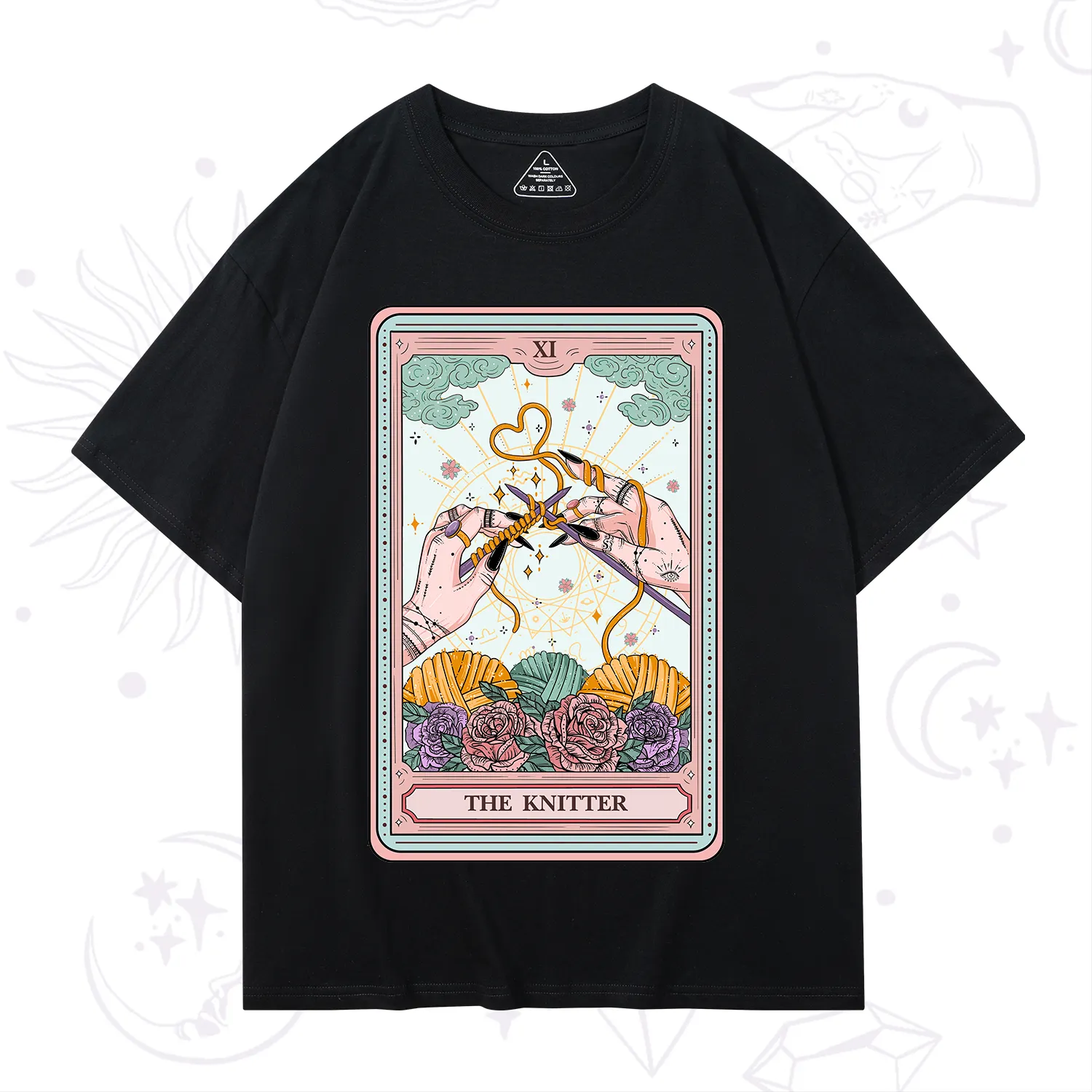 Purplehecate The Knitter Tarot Card T-Shirt