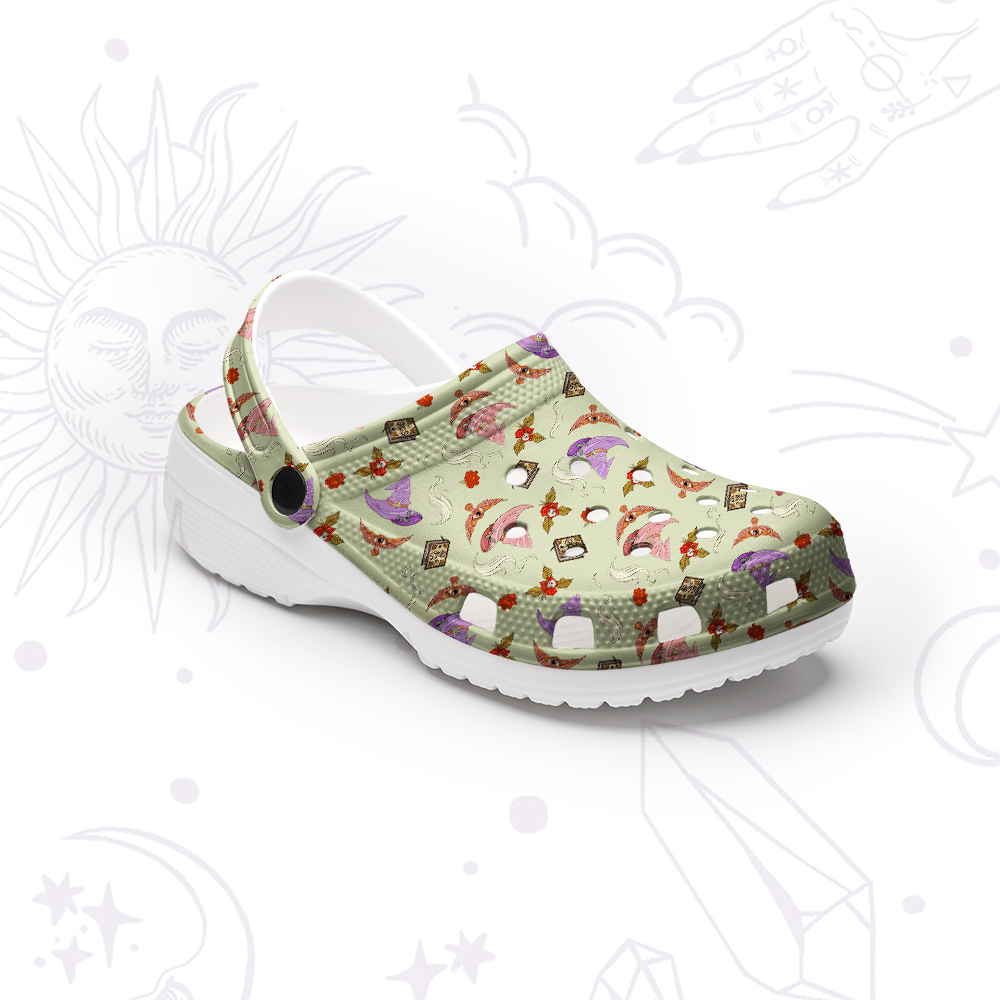 Purplehecate Fantasy Wizard Hat Rubber Clogs