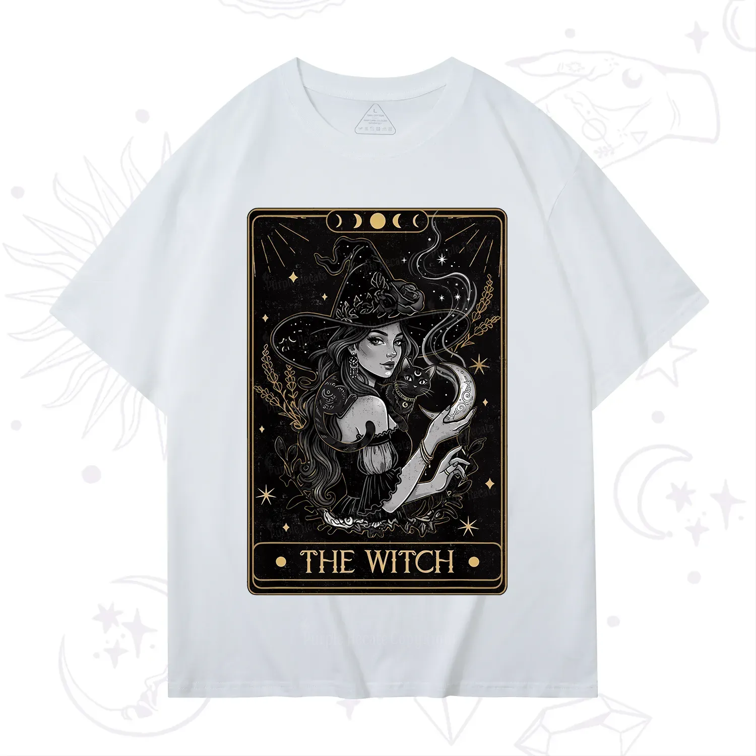 Purplehecate The Witch Enchanted Tarot Card T-Shirt