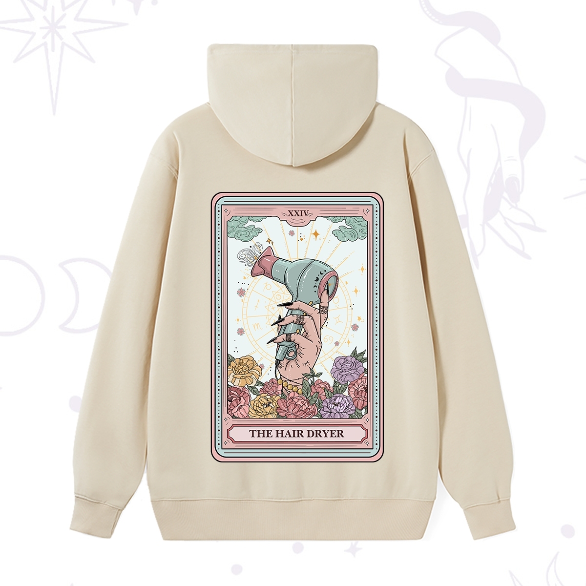 Purplehecate The Hair Dryer Life Tarot Hoodie
