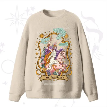 Purplehecate The Audacity Goddess Fuzzy Ugly Sweater