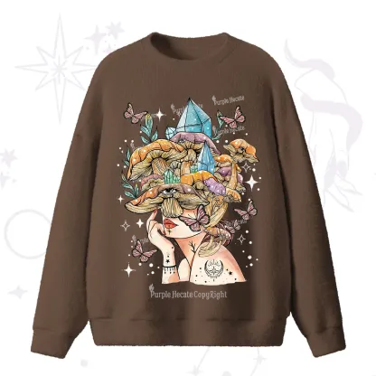 Purplehecate Crystal Goddess Fuzzy Ugly Sweater