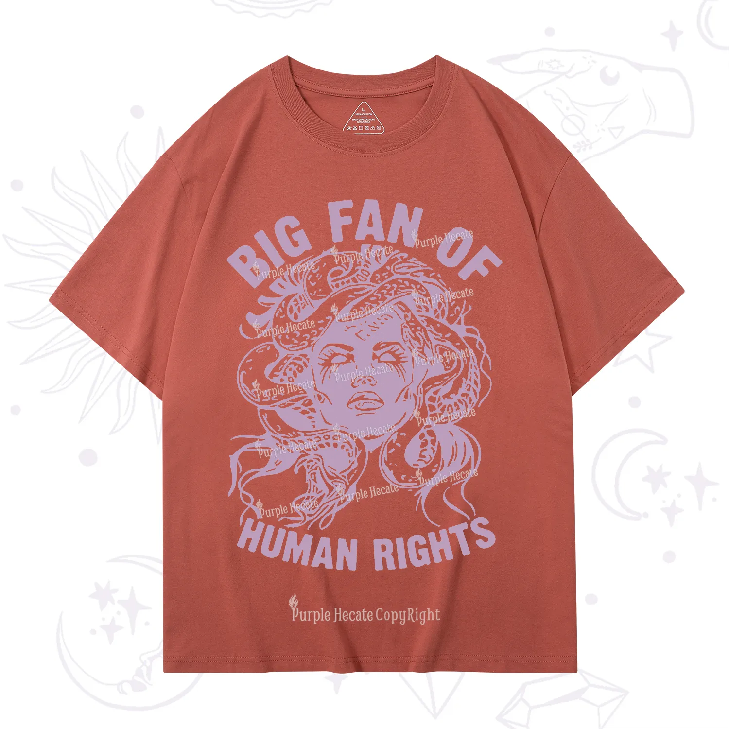 Purplehecate Big Fan of Human Rights T-Shirt