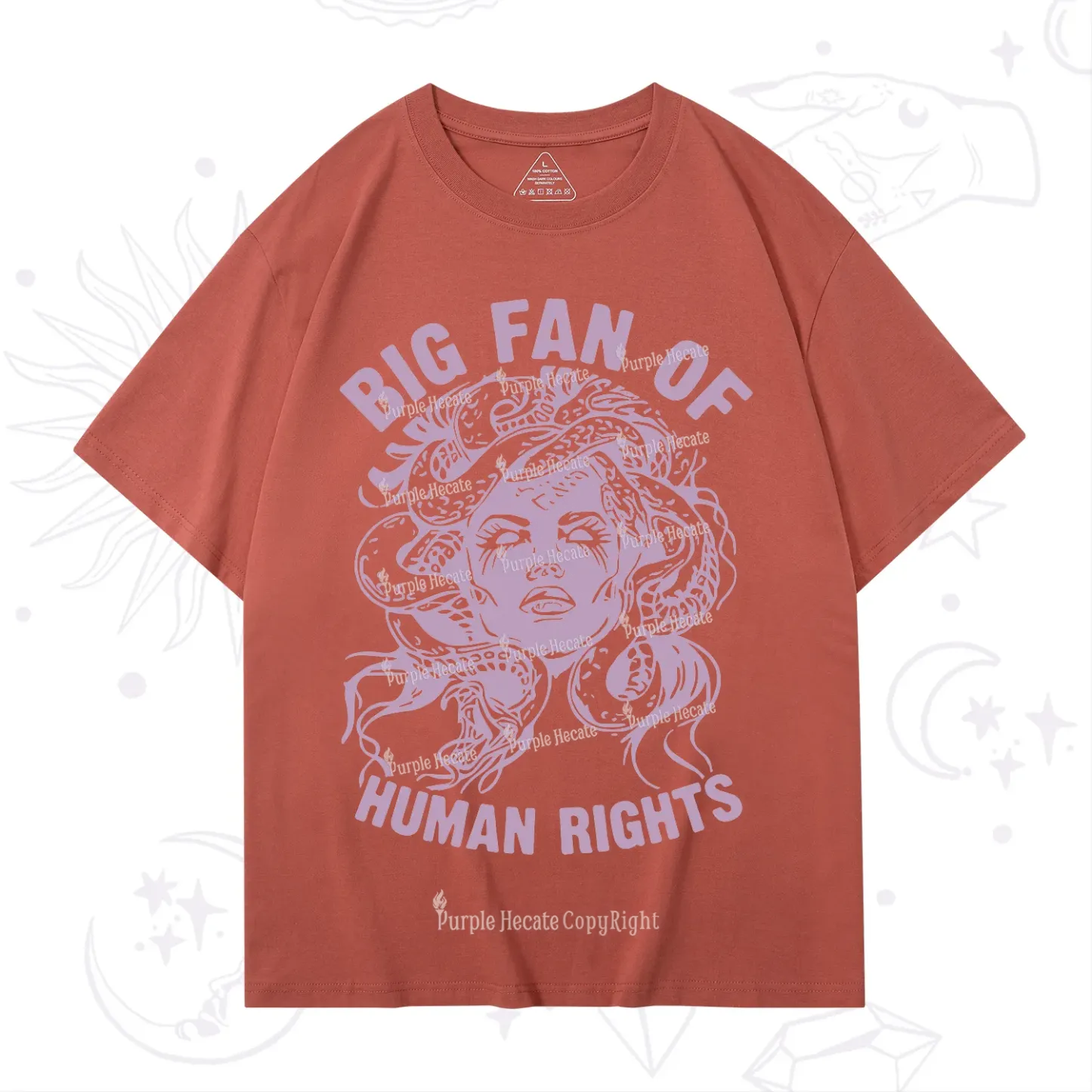 Purplehecate Big Fan of Human Rights T-Shirt