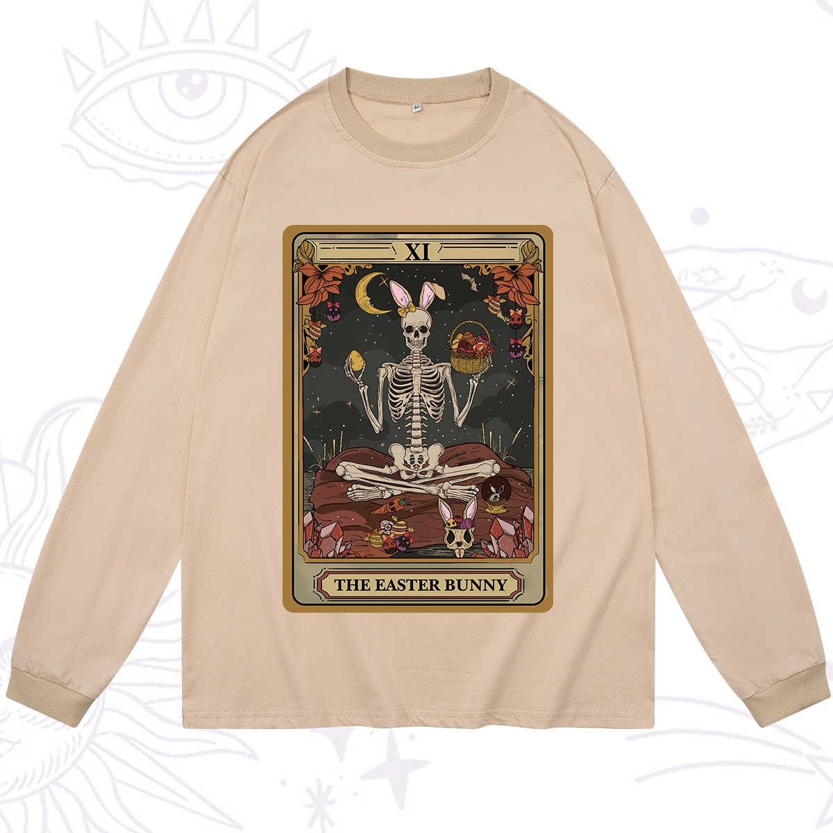 Purplehecate The Easter Bunny Tarot Long Sleeve T-Shirt