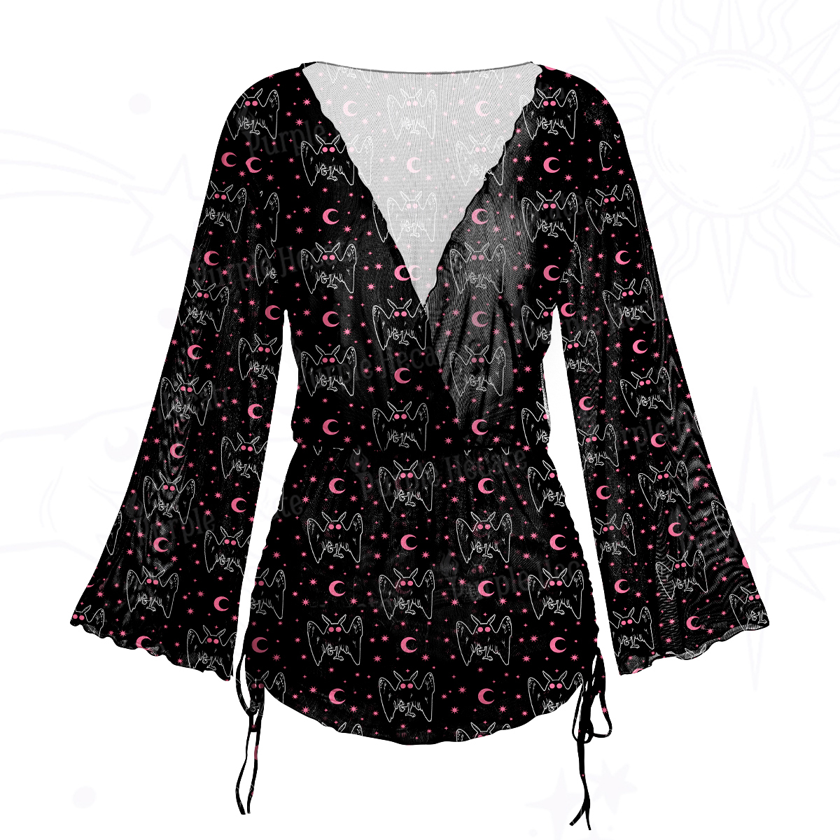 Purplehecate Rose Skull Maxi Tank Beachwear Dress