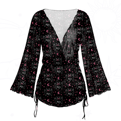 Purplehecate Witchy Mothman Night Mesh Cover Up Dress