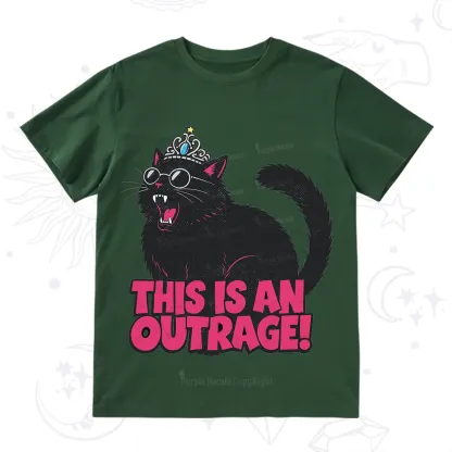Purplehecate This is an outrage Princess Cat T-Shirt