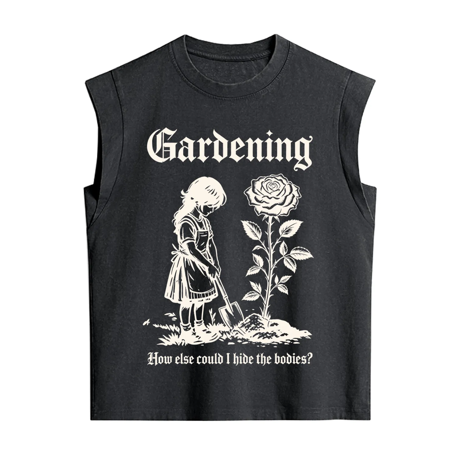 Purplehecate Gardening How Else Could I Hide the Bodies Vintage Washed Tank