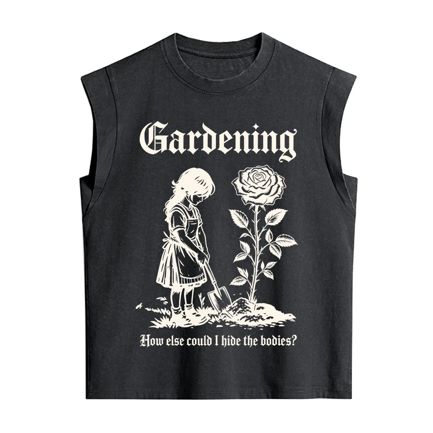 Purplehecate Gardening How Else Could I Hide the Bodies Vintage Washed Tank