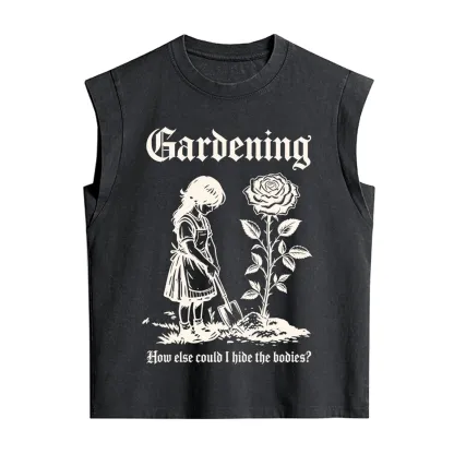 Purplehecate Gardening How Else Could I Hide the Bodies Vintage Washed Tank