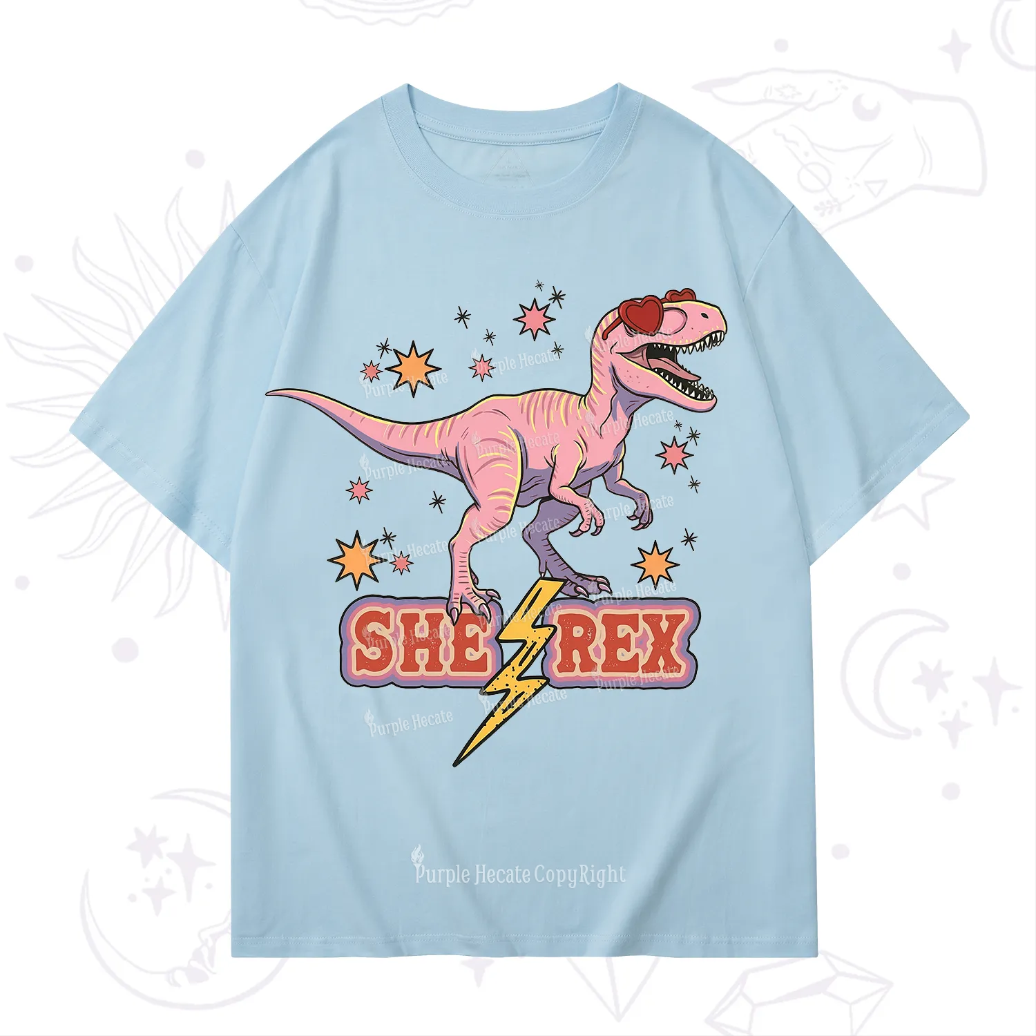 Purplehecate T Rex Dinosaur Girl T-Shirt