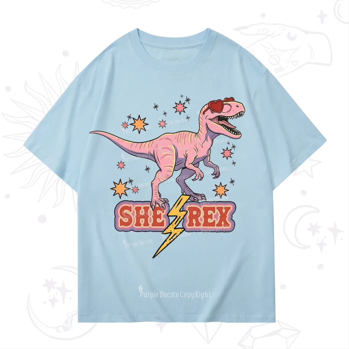 Purplehecate T Rex Dinosaur Girl T-Shirt