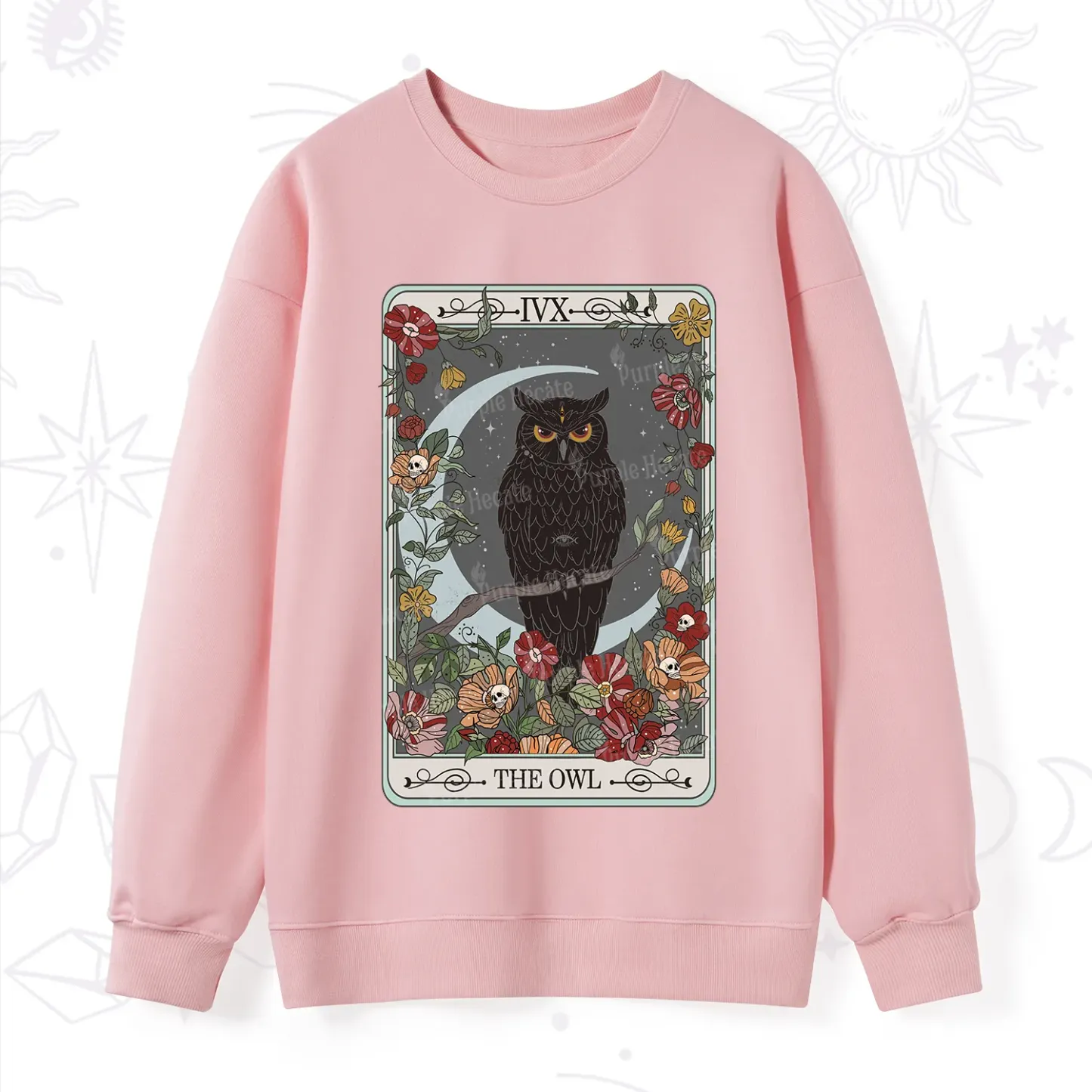 Purplehecate The Owl Tarot Sweatshirt