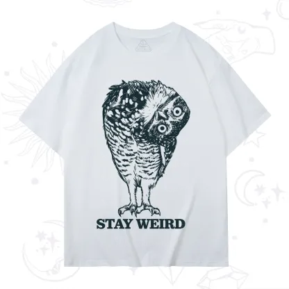 Purplehecate Stay Weird Innocent Owl T-Shirt