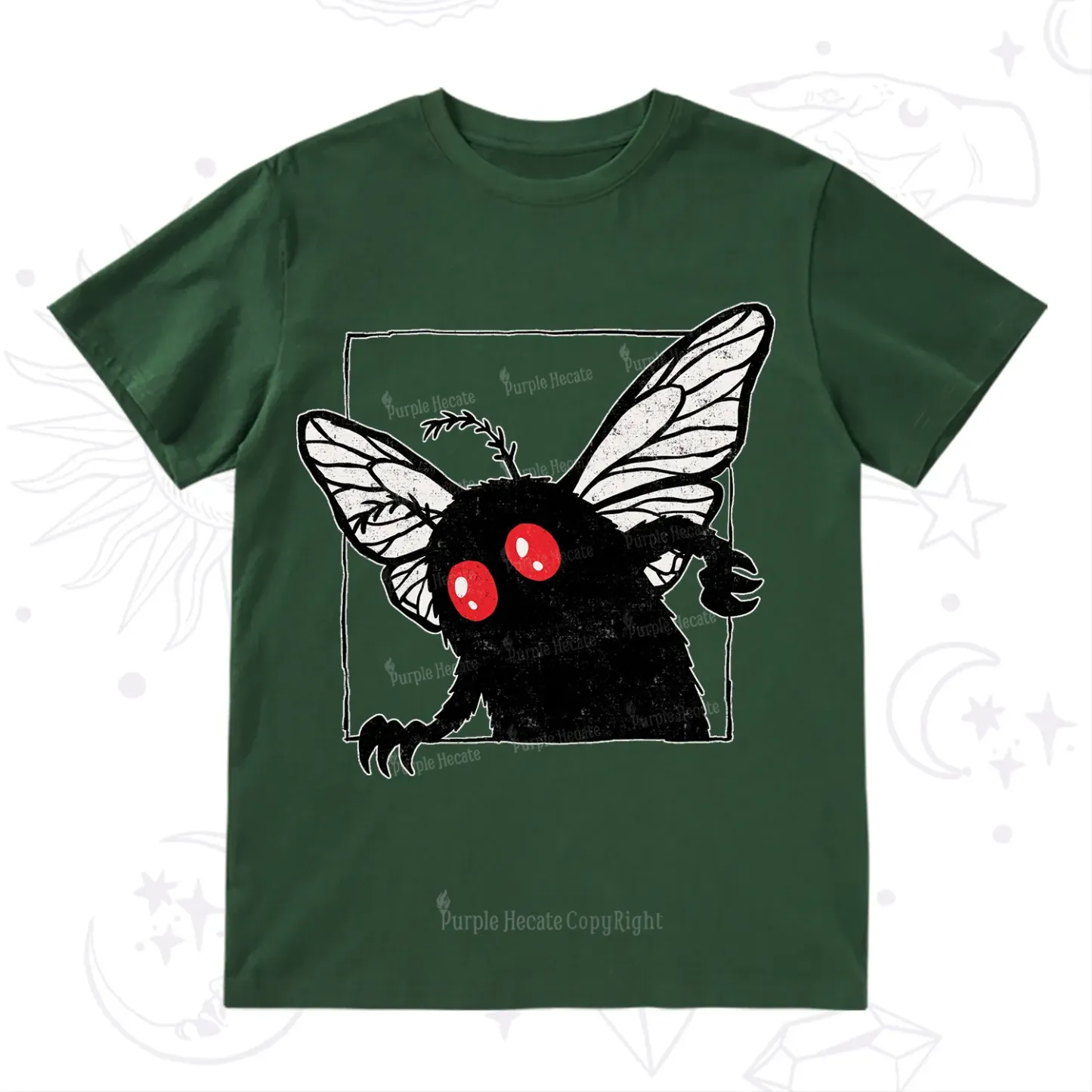 Purplehecate The Curious Mothman T-Shirt