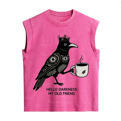 Purplehecate Hello Darkness My Old Friend Vintage Washed Tank
